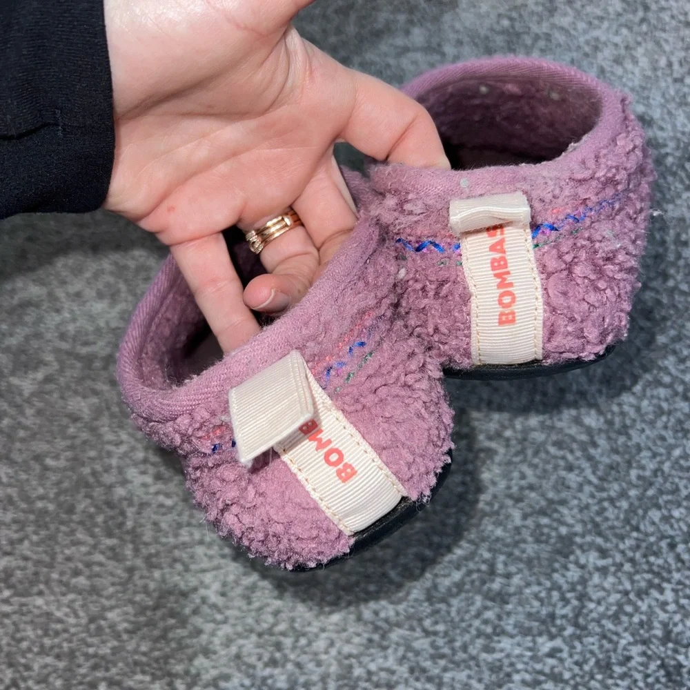 Bombas Sunday Slippers In Mauve Sherpa size 8 - Picture 4 of 10